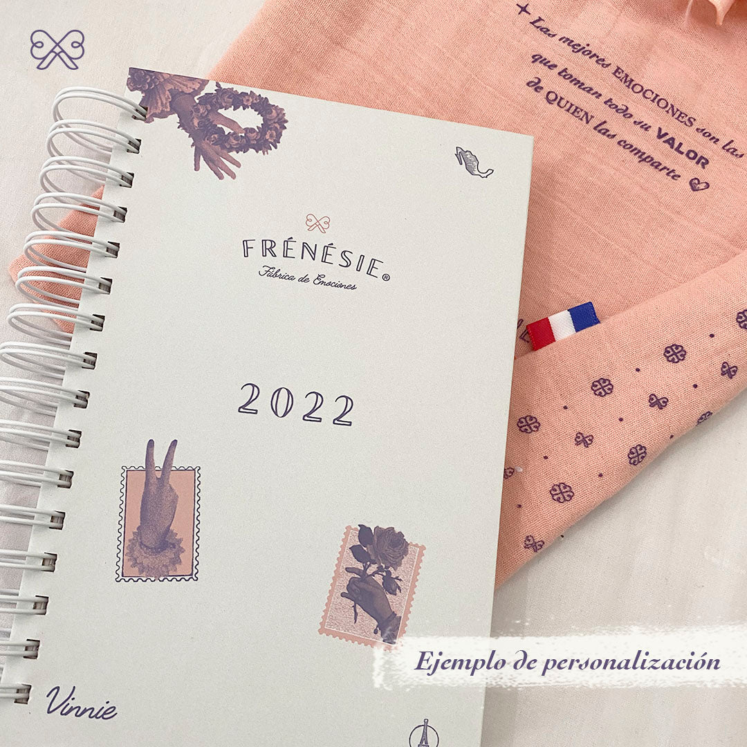 Agenda 2023 paquete accesorios frenesie personalizacion portada