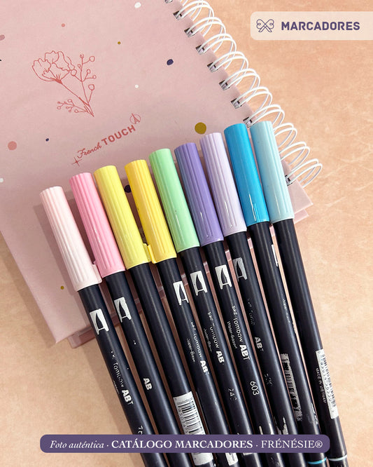 Marcadores · Colores pasteles · Marca Tombow